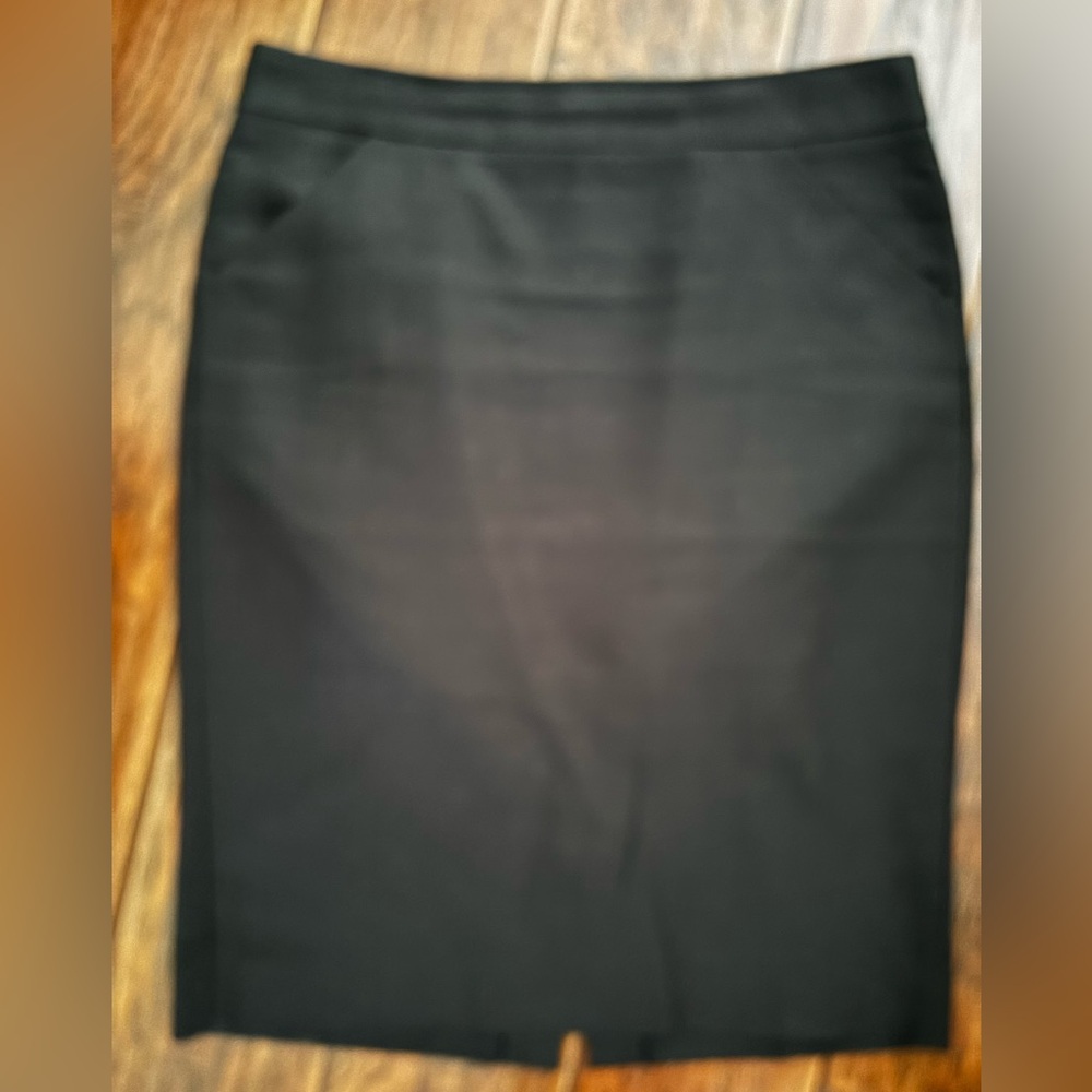 J. Crew Classic Black Pencil Skirt